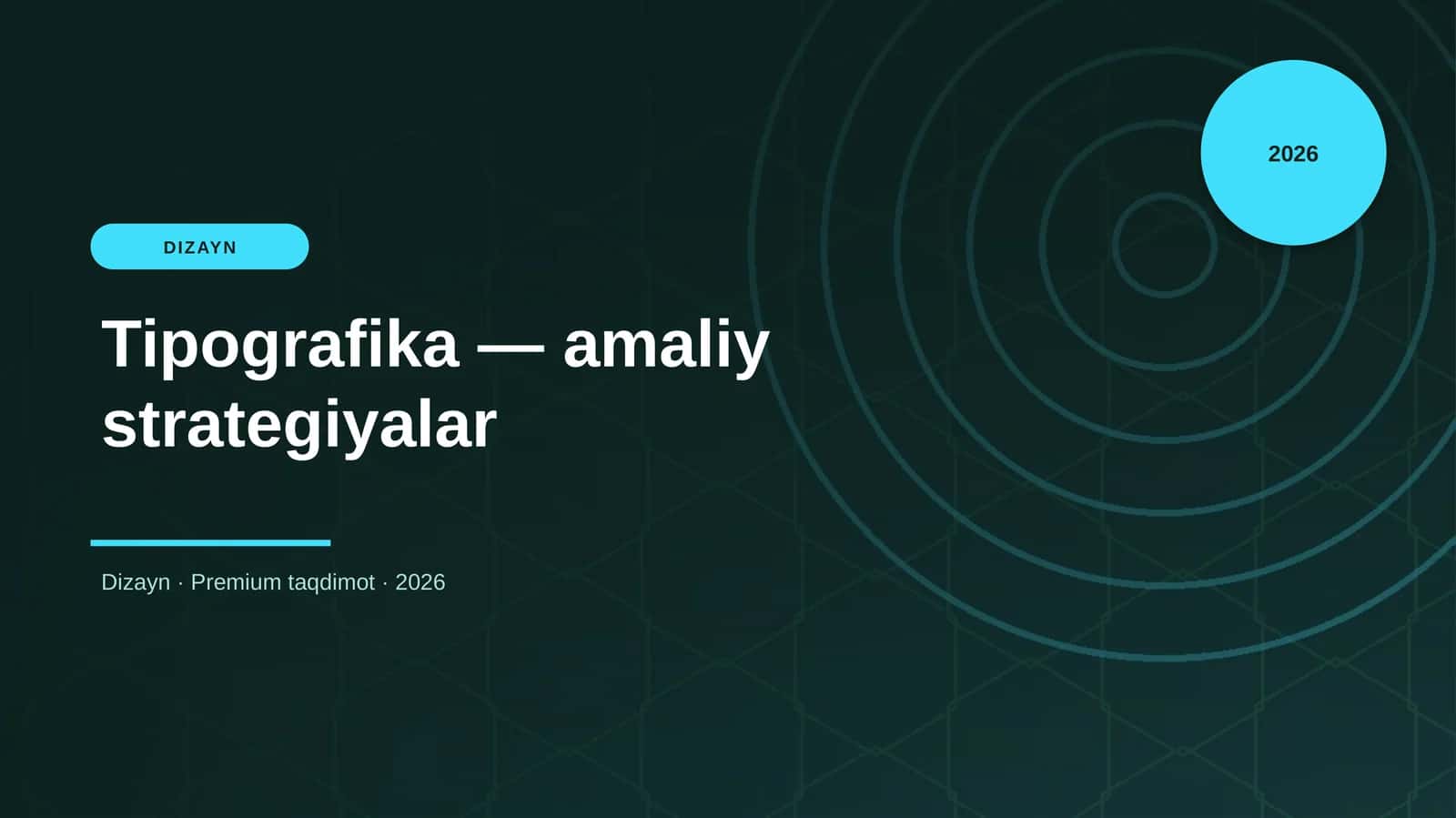 Tipografika — amaliy strategiyalar