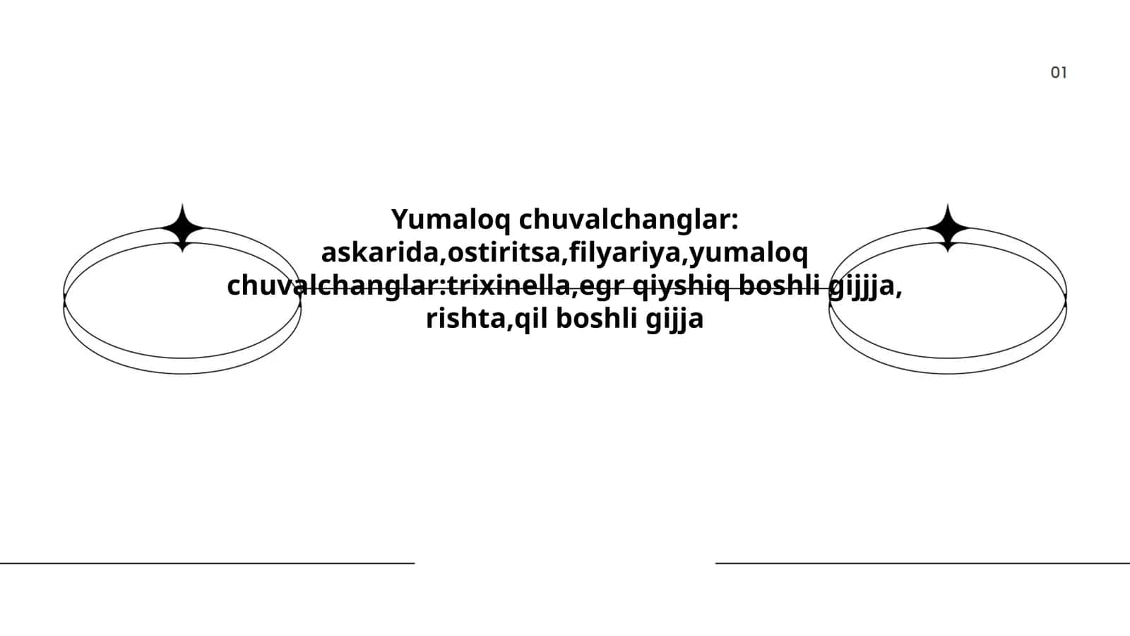 Yumaloq chuvalchanglar anatomiyasi