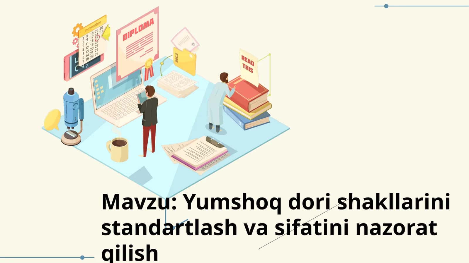 Yumshoq dori shakllarini standartlash va sifatini nazorat qilish