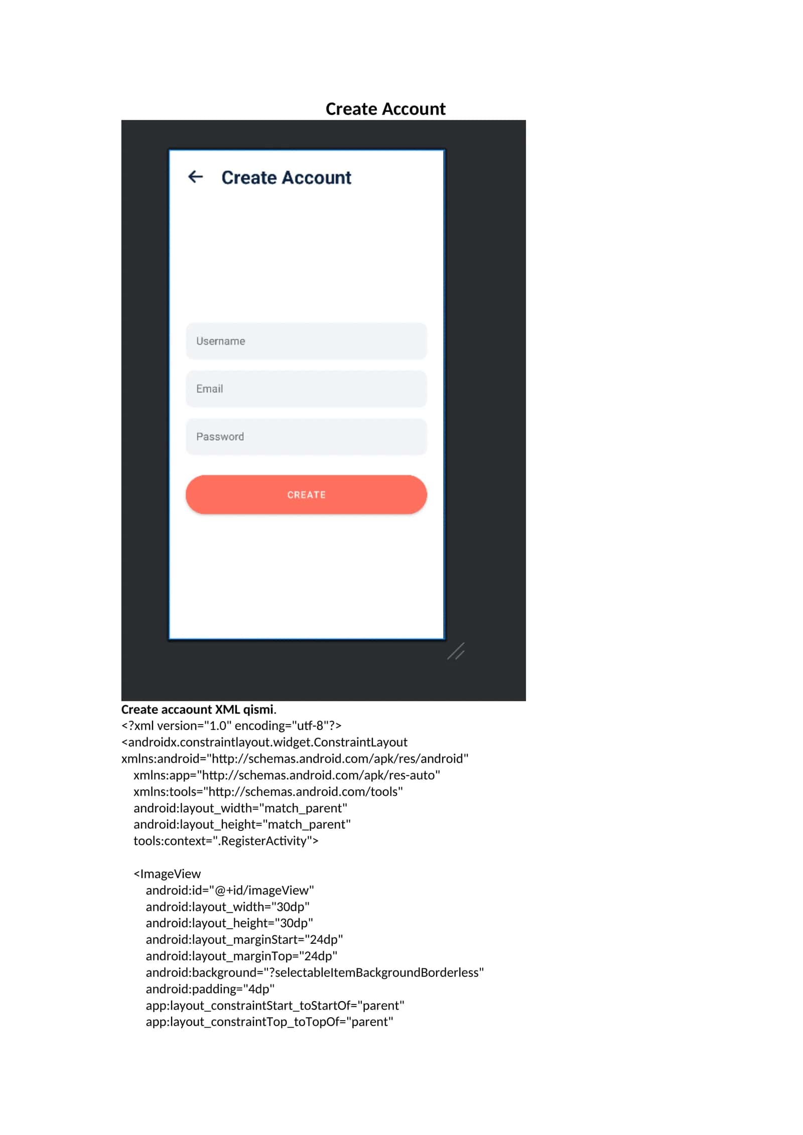Create Account