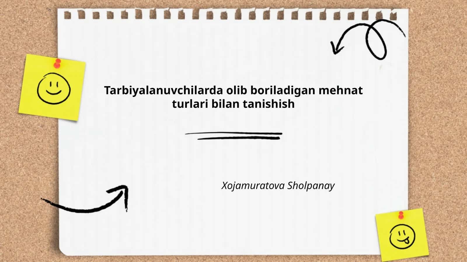 Tarbiyalanuvchilarda olib boriladigan mehnat turlari bilan tanishish