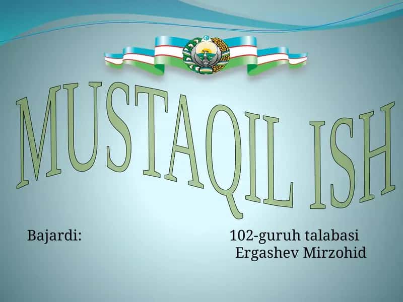 O‘zbekiston mustaqillik yillarida ma’naviy sohada olib borilgan islohotlar va uning natijalari