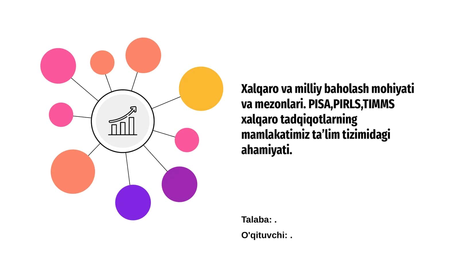 Xalqaro va milliy baholash mohiyati va mezonlari