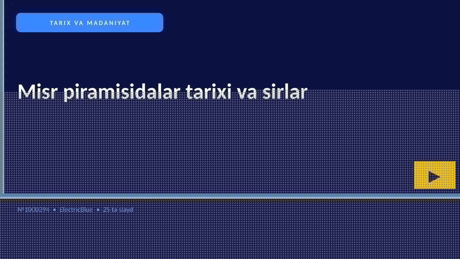 Misr piramisidalar tarixi va sirlar