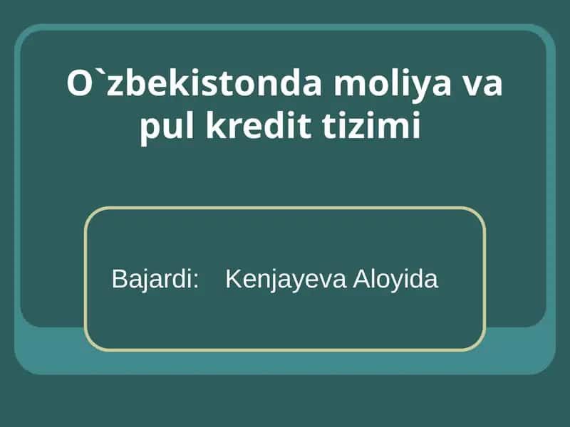 Tovar pul aylanishi