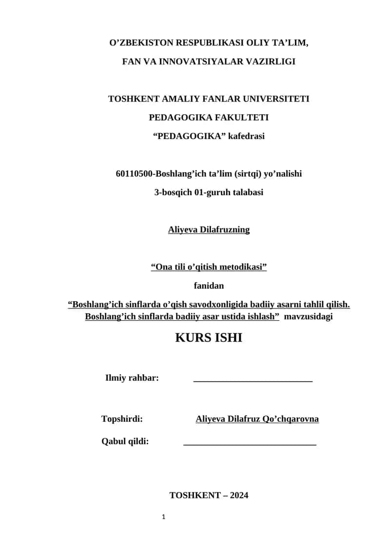Kurs ishi