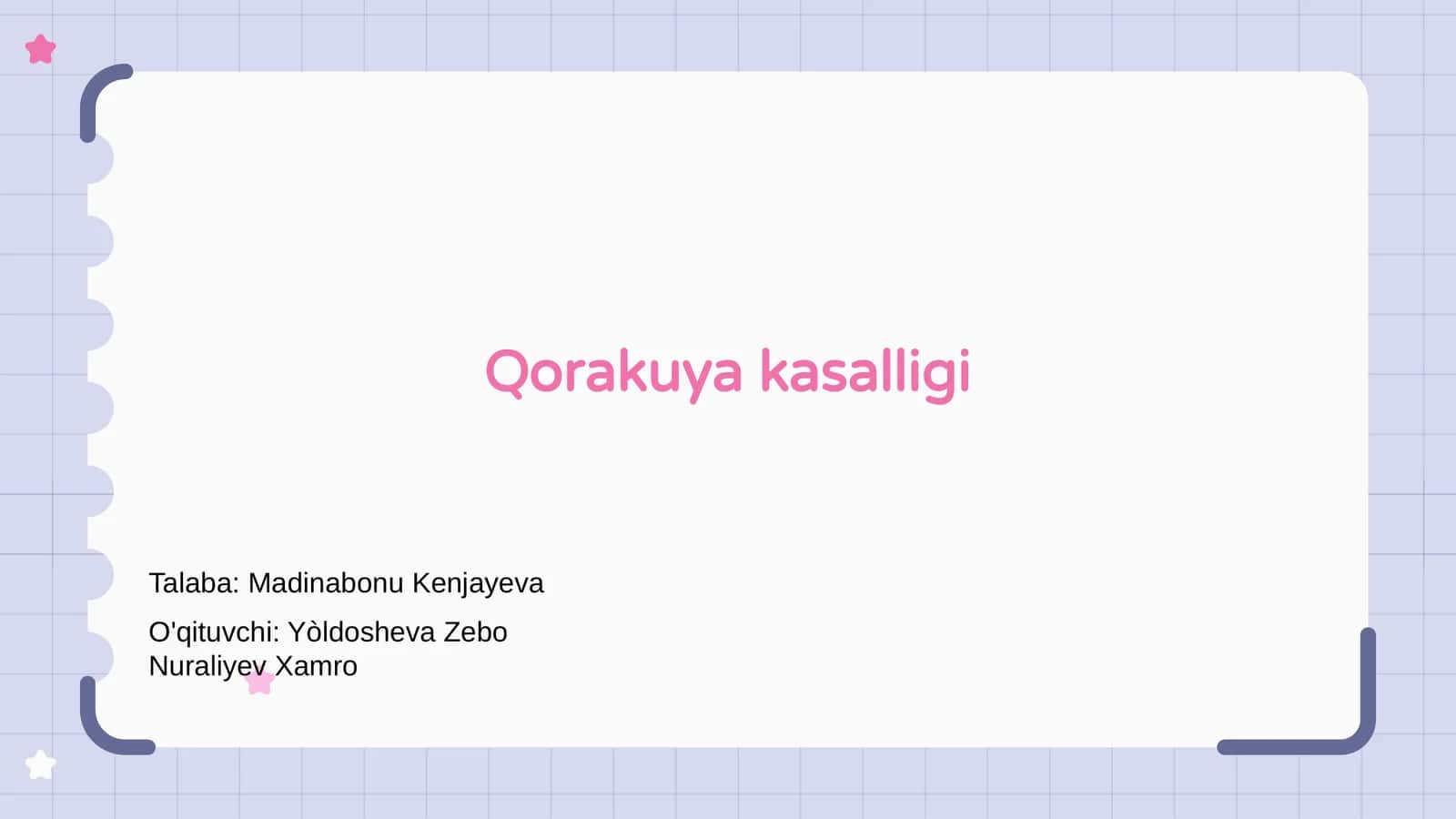 Qorakuya kasalligi