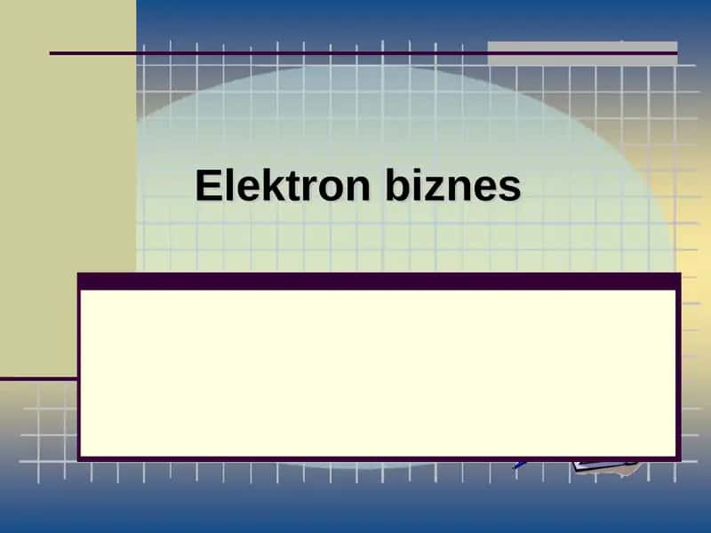 Elektrоn biznes