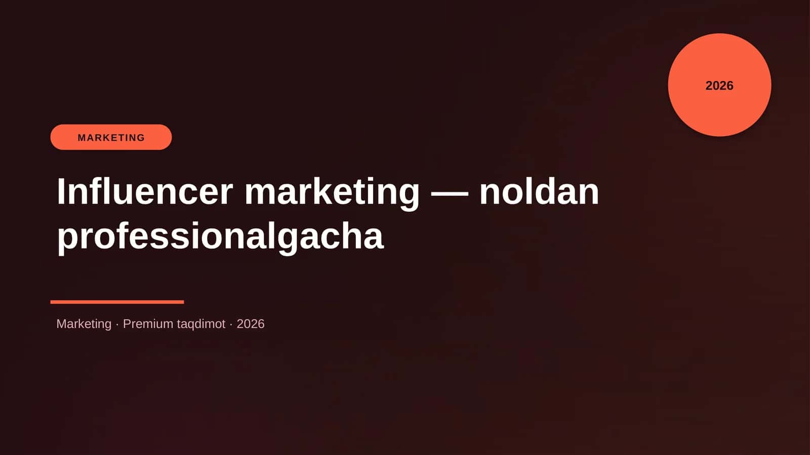 Influencer marketing — noldan professionalgacha