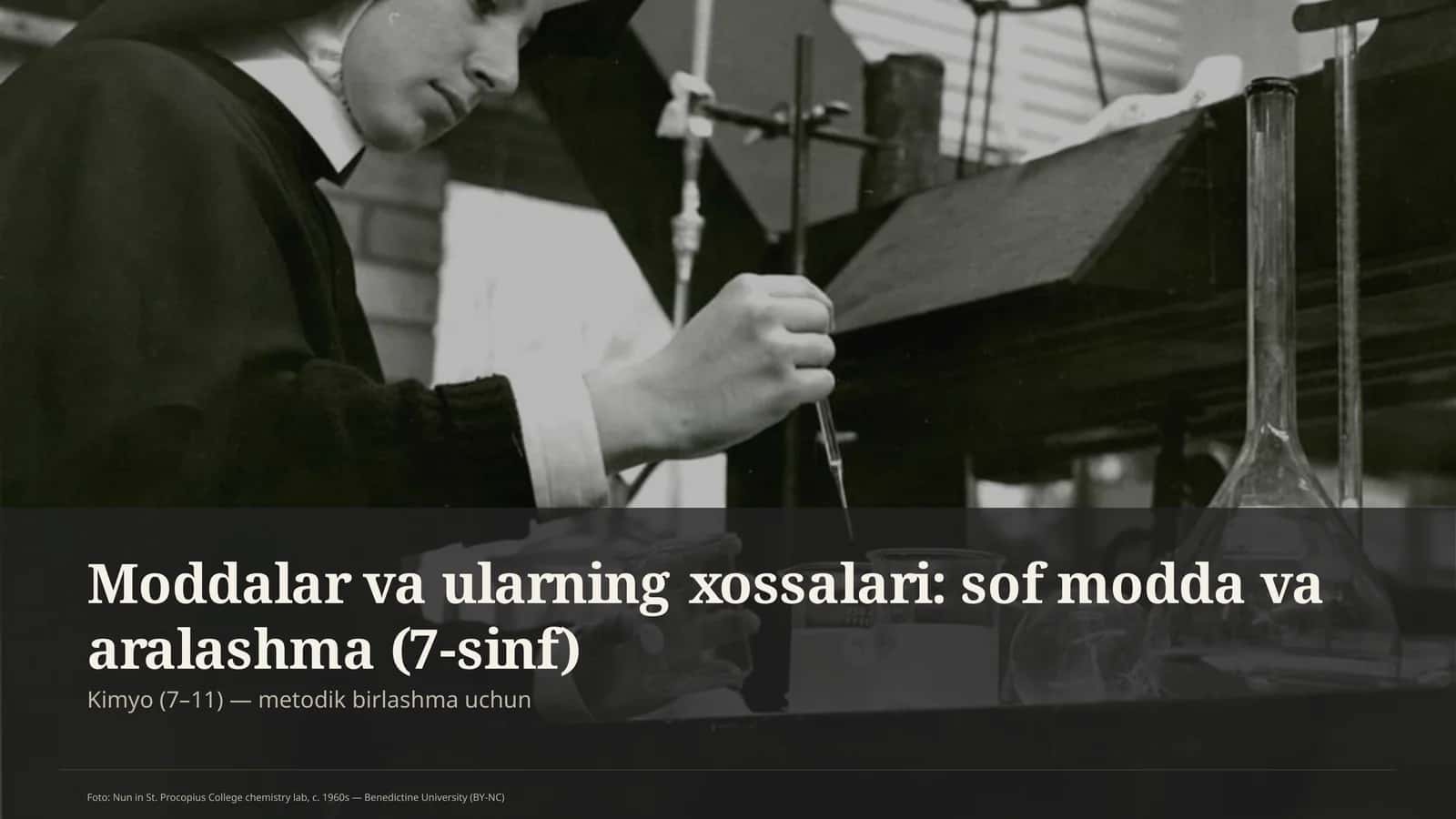 Moddalar va ularning xossalari: sof modda va aralashma (7-sinf)