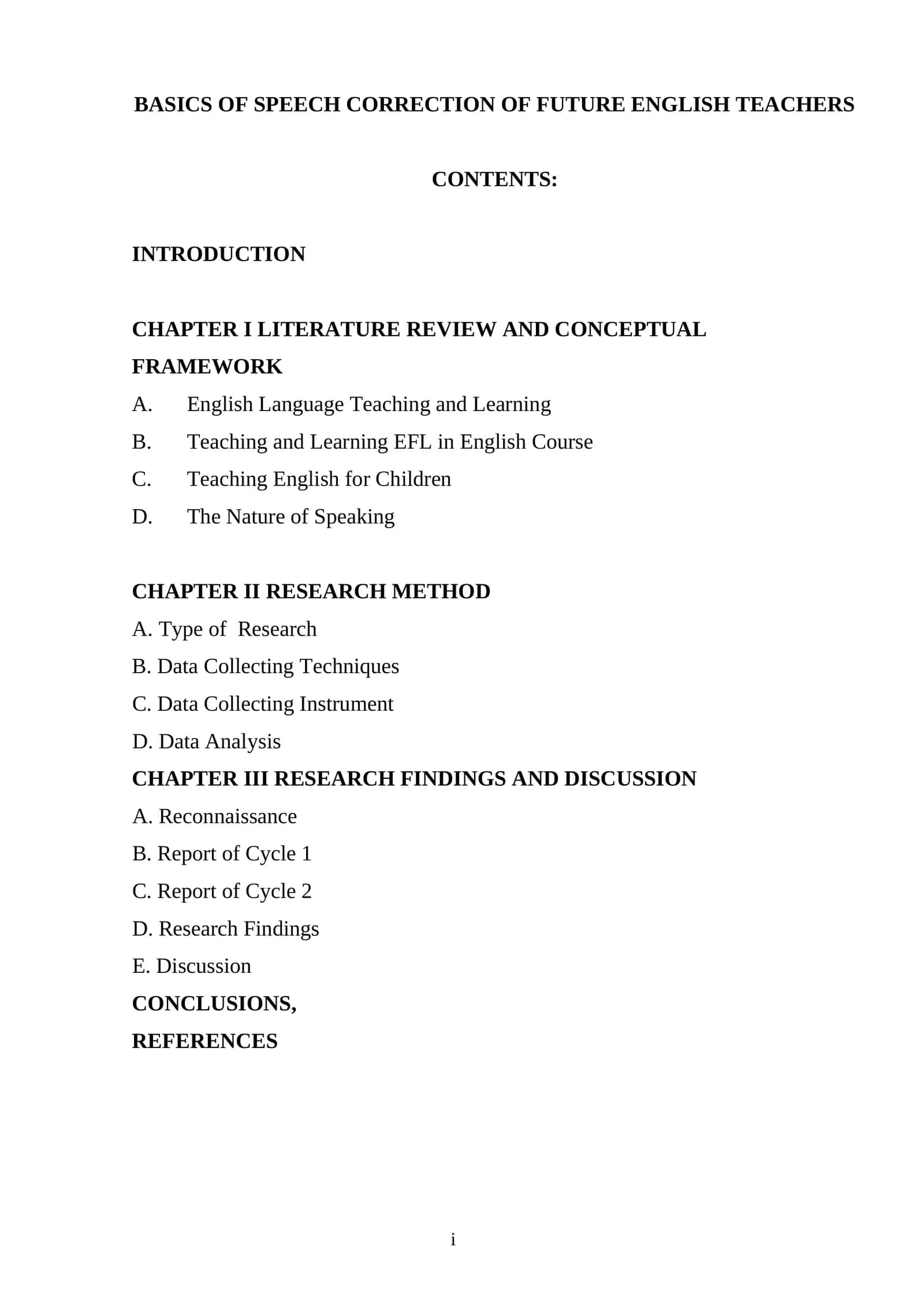 Basics of speech correction of future English teachers