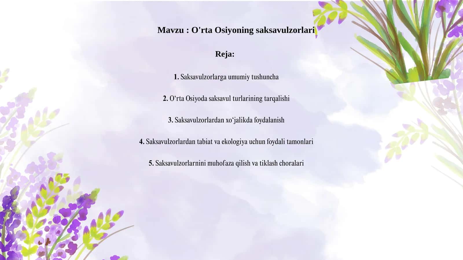 O'rta Osiyoning saksavulzorlari