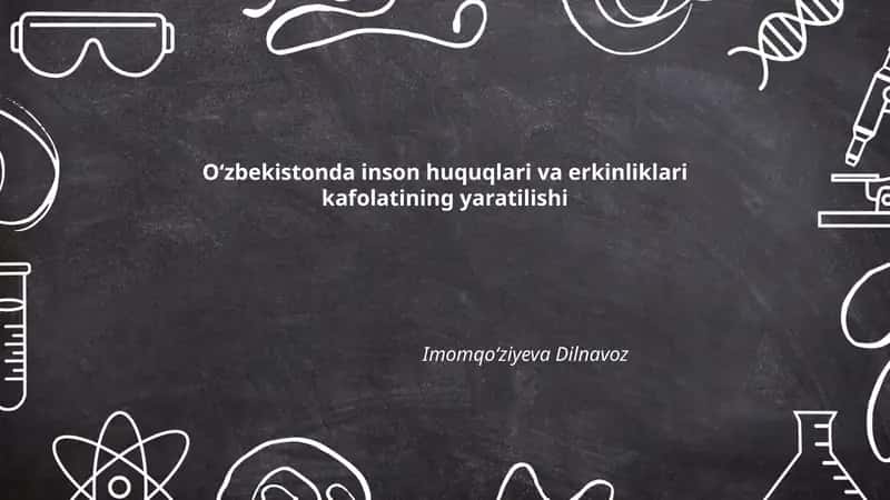 Oʻzbekistonda inson huquqlari va erkinliklari kafolatining yaratilishi