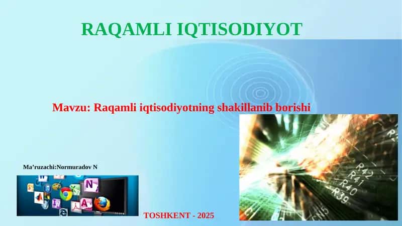 Raqamli Iqtisodiyot