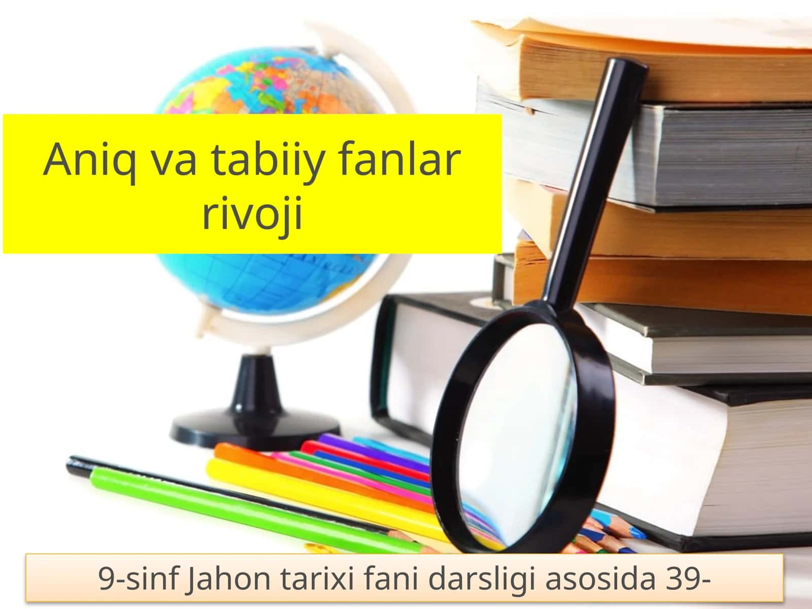 9-sinf Jahon tarixi fani darsligi