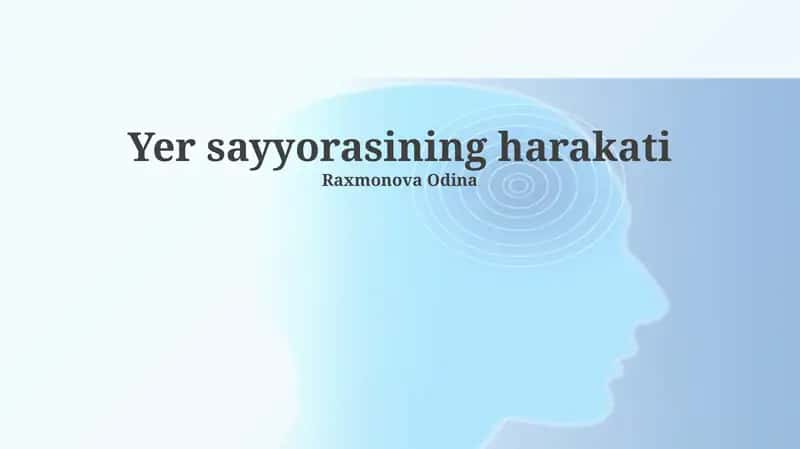 Yer sayyorasining harakati