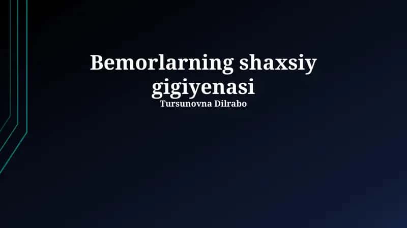 Og'iz bo'shlig'i gigienasi