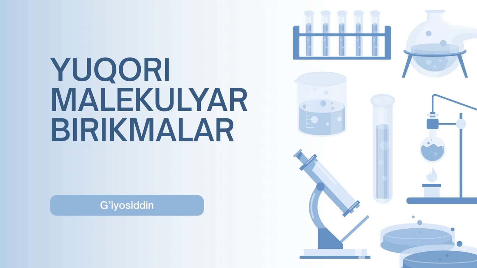 YUQORI MOLEKULYAR BIRIKMALAR
