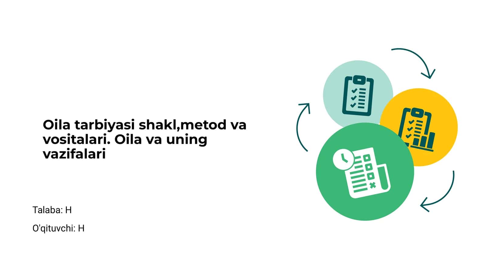 Oila tarbiyasi shakl,metod va vositalari