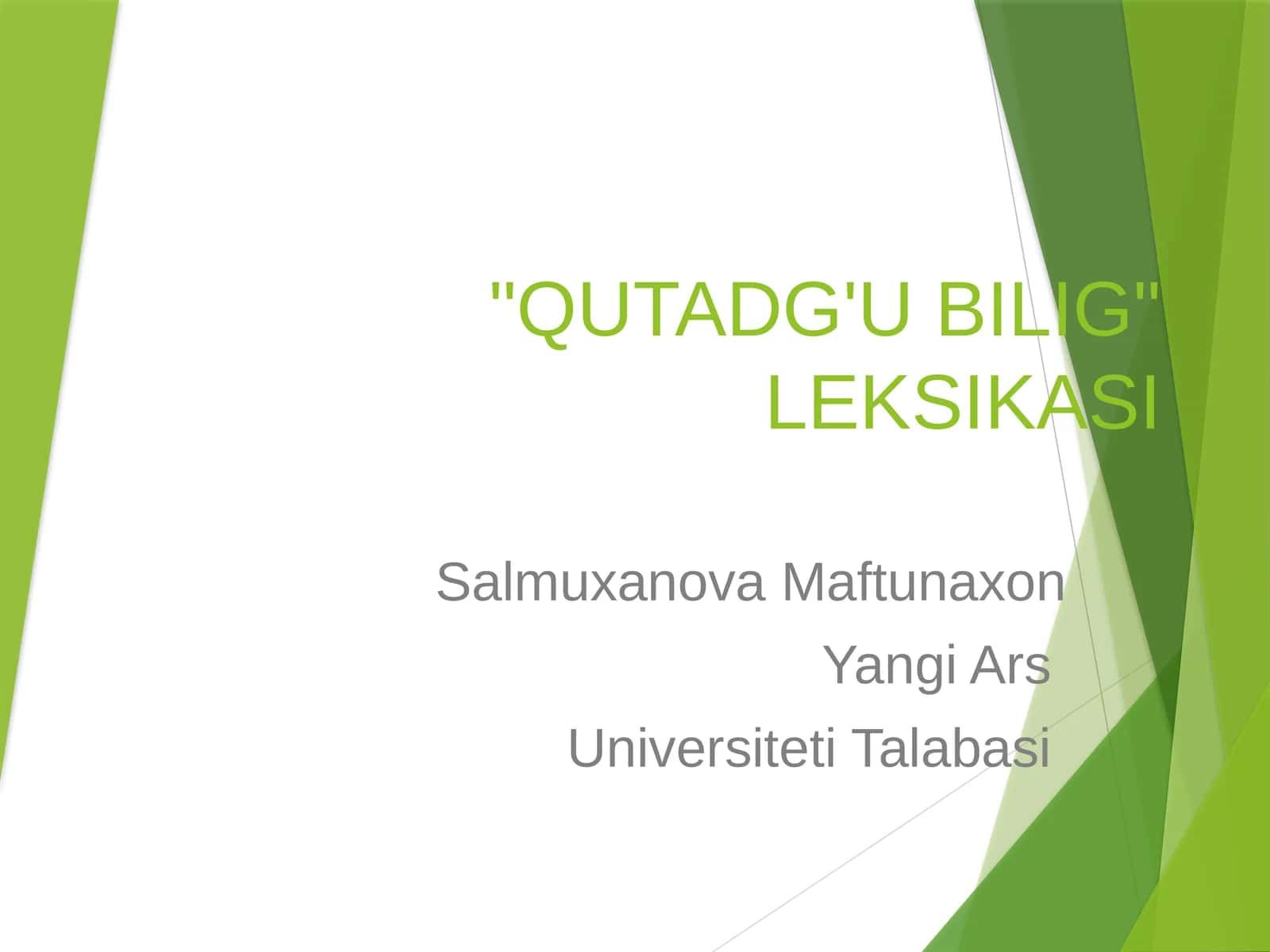 "Qutadg‘u Bilig" – Baxtga eltuvchi bilim