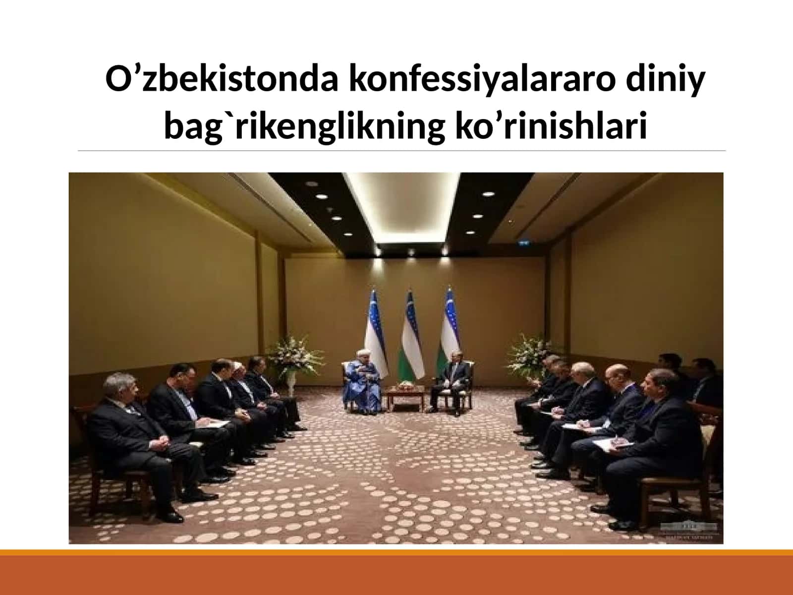 O’zbekistonda konfessiyalar aro diniy bag`rikenglikning ko’rinishlari