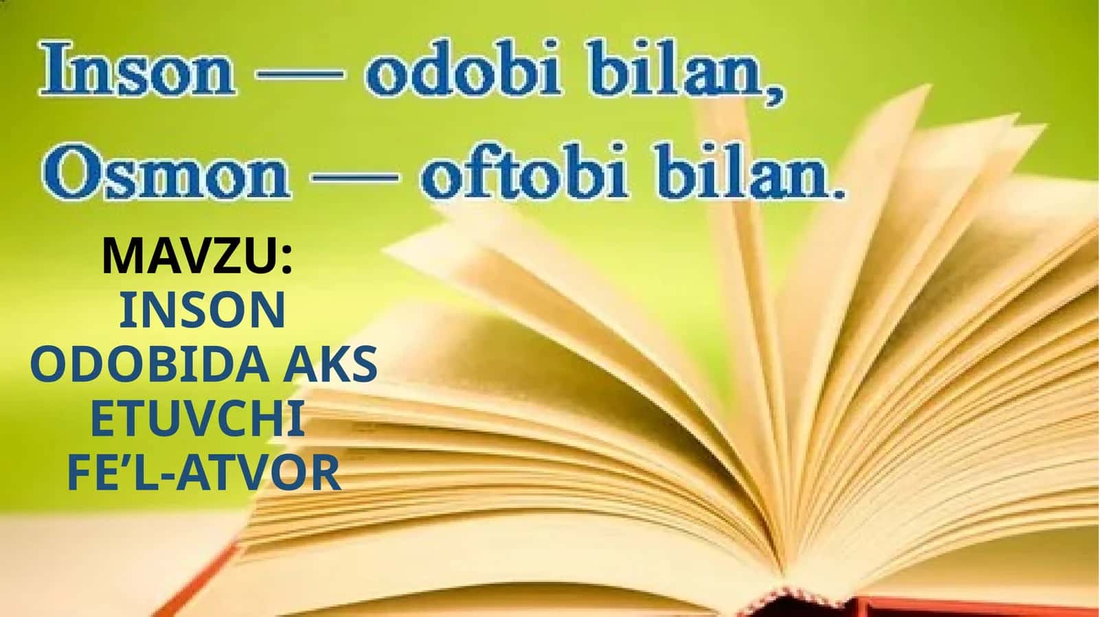INSON ODOBIDA AKS ETUVCHIFE’L-ATVOR