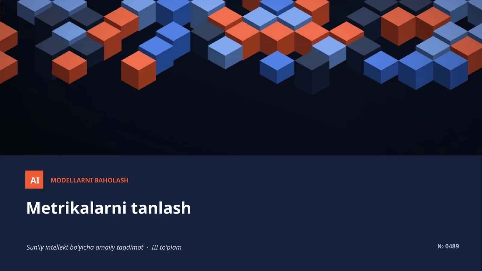 Metrikalarni tanlash
