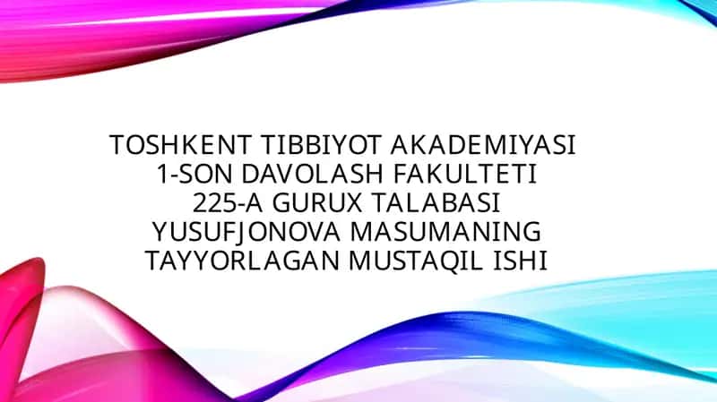 Tasirlash qonunlari tibbiyotda