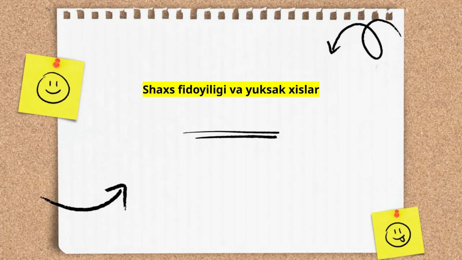 Shaxs fidoyiligi va yuksak xislar