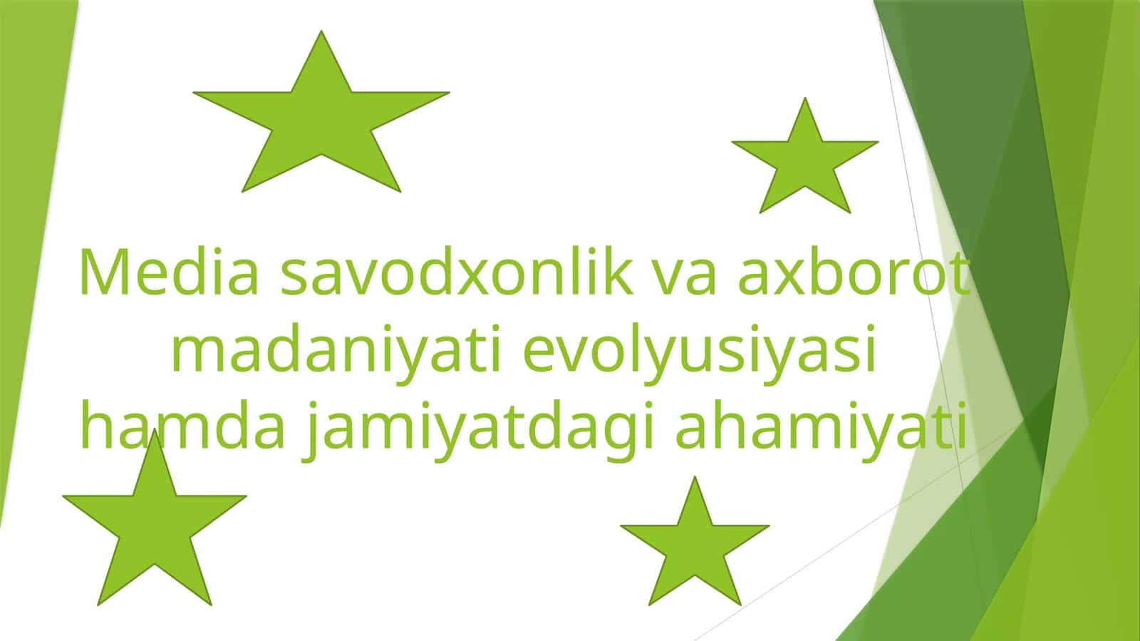 Mediasavodxonlik va axborot madaniyati evolyutsiyasi