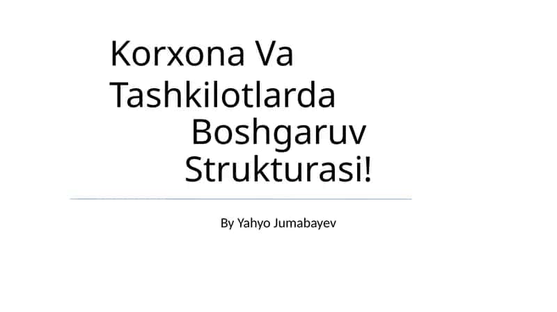 Tashkiliy ierarxiya
