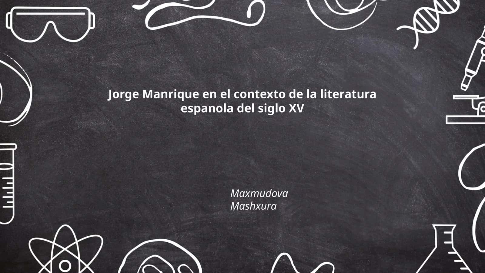 Jorge Manrique en el contexto de la literatura espanola del siglo XV