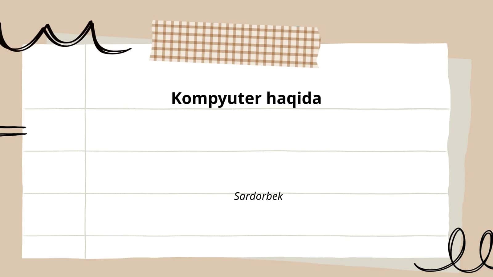 Kompyuterning tarixi