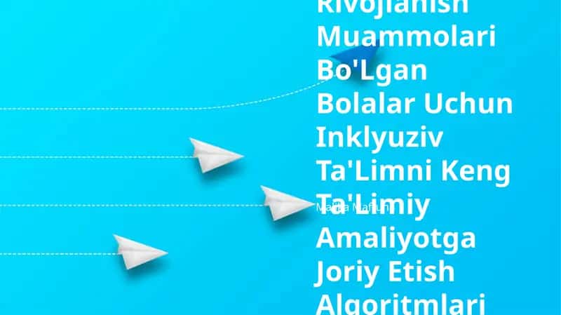 Rivojlanish Muammolari Bo'Lgan Bolalar Uchun Inklyuziv Ta'Limni Keng Ta'Limiy Amaliyotga Joriy Etish Algoritmlari