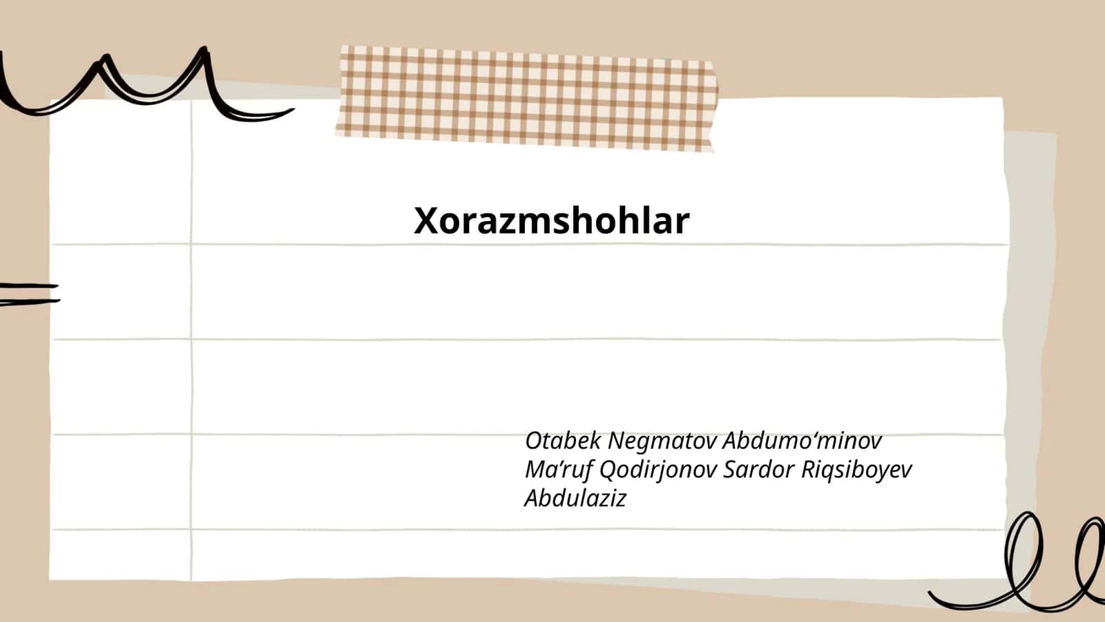 Xorazmshohlar