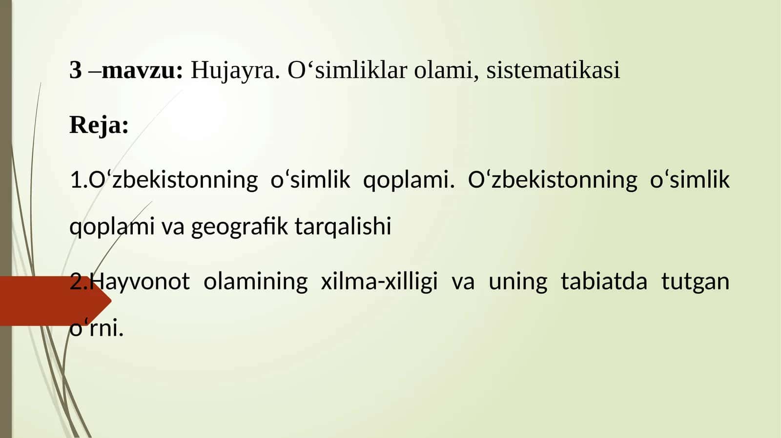 Hujayra.O‘simliklarolami,sistematikasi