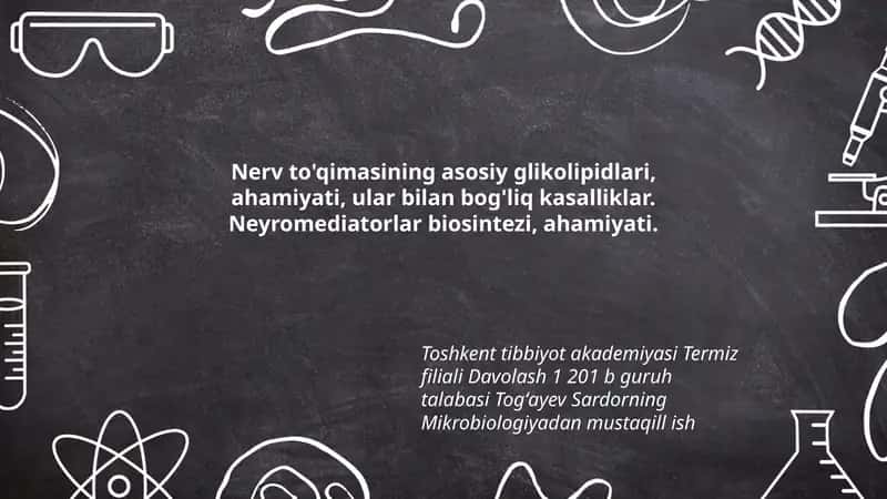 Neyromediatorlar biosintezi