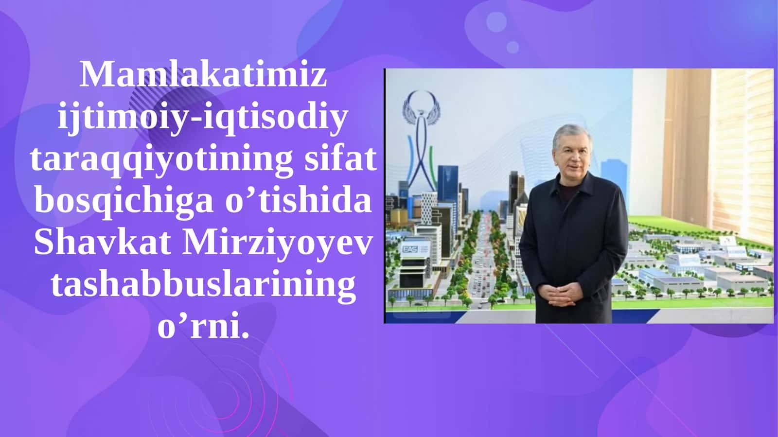 Shavkat Mirziyoyevning iqtisodiy islohotlari
