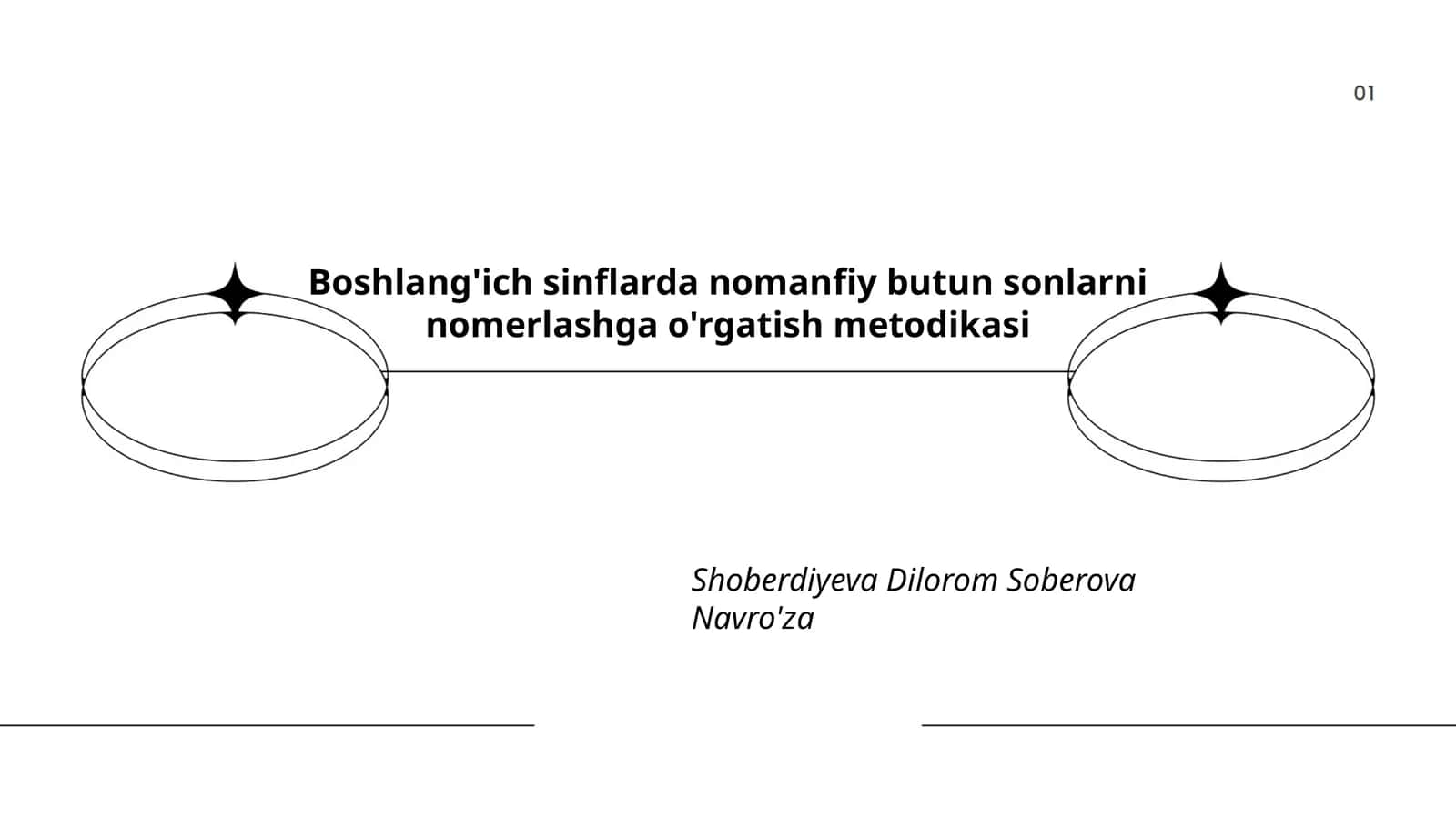 Boshlang'ich sinflarda nomanfiy butun sonlarni nomerlashga o'rgatish metodikasi