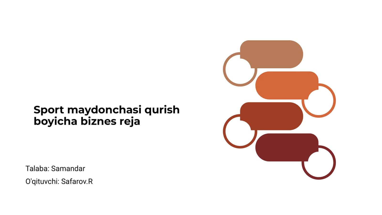 Sport maydonchasi qurish boyicha biznes reja