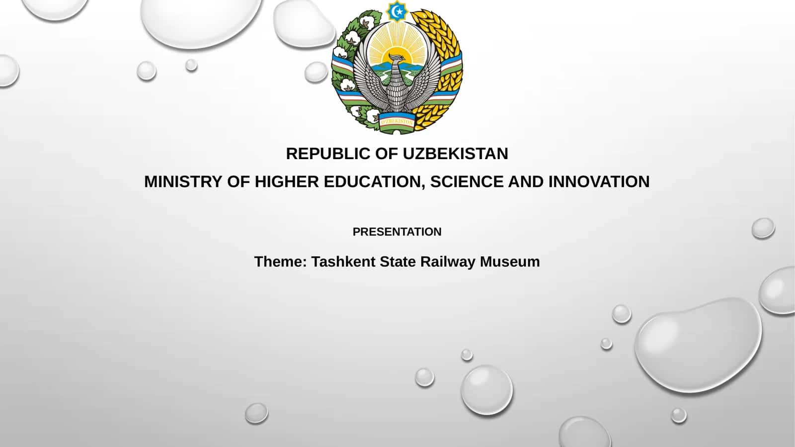 Tashkent State Railway Museum Presentation