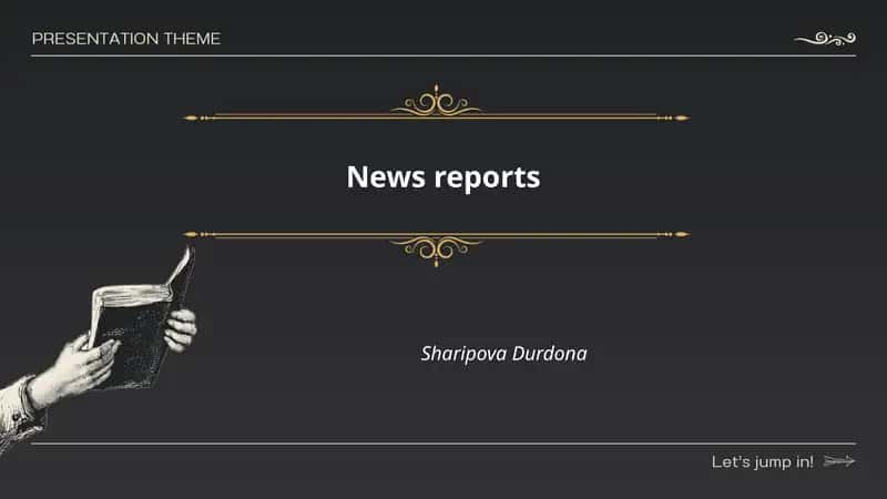 Breaking news reports