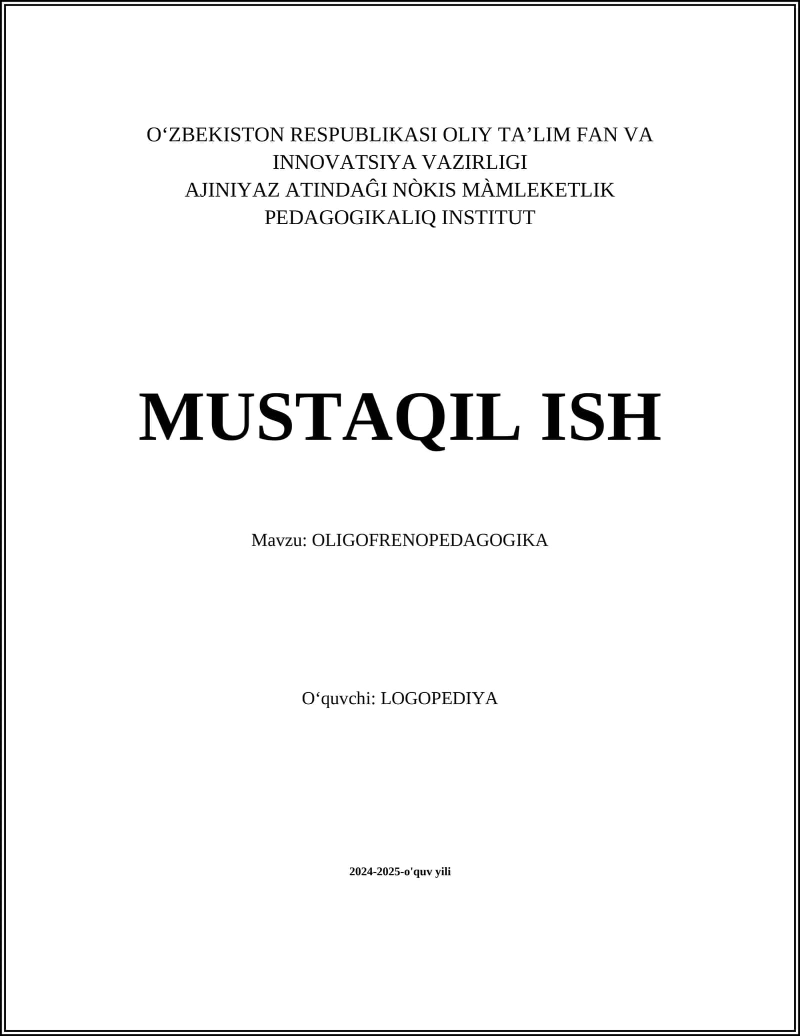 OLIGOFRENOPEDAGOGIKA