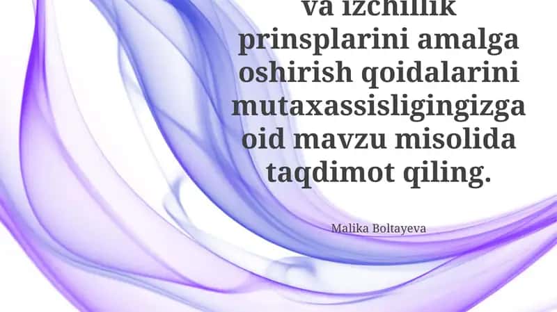 Ta'limda tizimli va izchil bo'lish