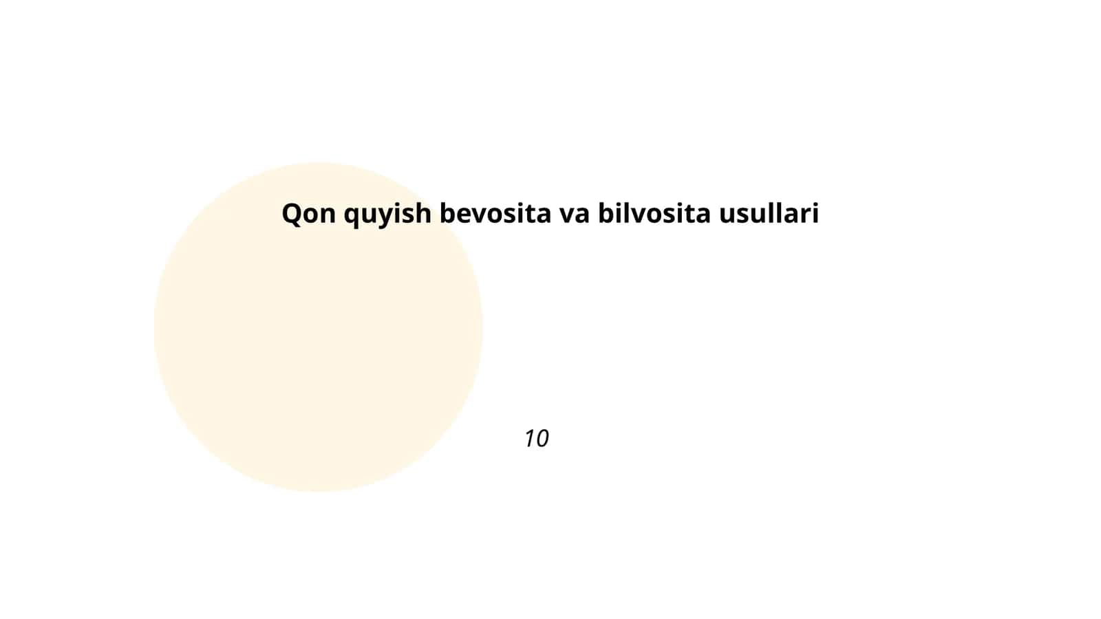 Qon quyish bevosita va bilvosita usullari