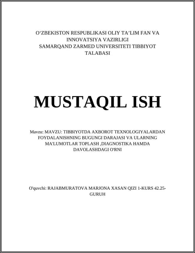 Elektron sog'liqni saqlash yozuvlari (EHR) va ularning amaliyoti