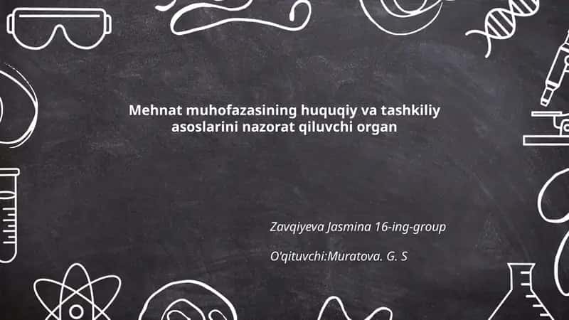 Mehnat muhofazasining huquqiy va tashkiliy asoslarini nazorat qiluvchi organ