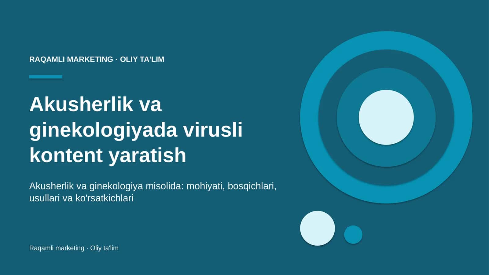 akusherlik va ginekologiyada virusli kontent yaratish 7323