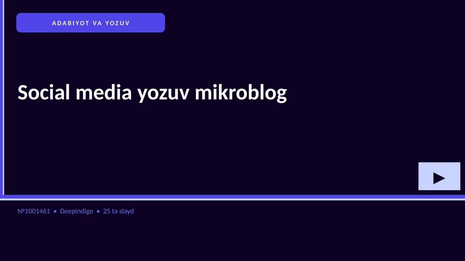 Social media yozuv mikroblog
