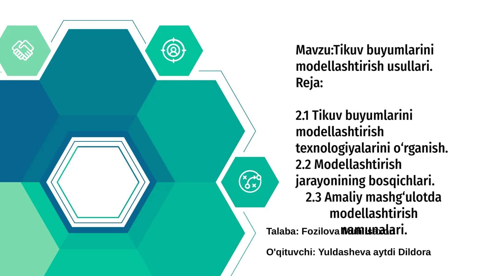 Tikuv buyumlarini modellashtirish usullari